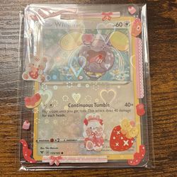 Adorable Whismer Crying Pokemon Card