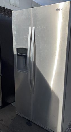 Whirlpool Side-by-Side Stainless Steel Refrigerator Fridge
