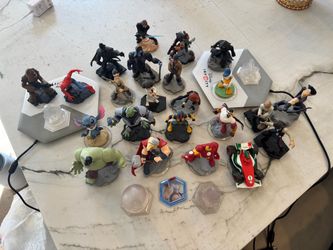 Disney Infinity Figures Large Lot with Bases