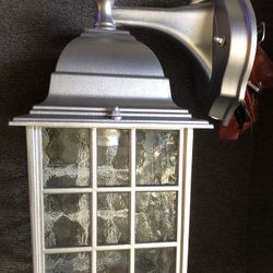 2 Pack Dusk To Dawn Outdoor Wall Lights Only Silver Left 