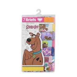 Scooby-Doo, Girls Underwear, 7 Pack Panties, Size 4