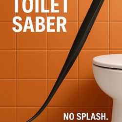 🛠️ Mr. Sparkle Toilet Saber – Modern Plunger Tool | No Splash, No Nonsense