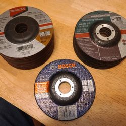 (13) 4-1/2" Grinding Wheels (makita, bosch, metabo)