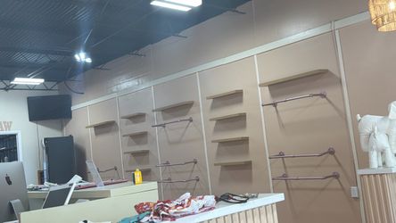 Shelves and hooks
