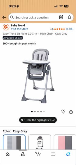Brand new high chair