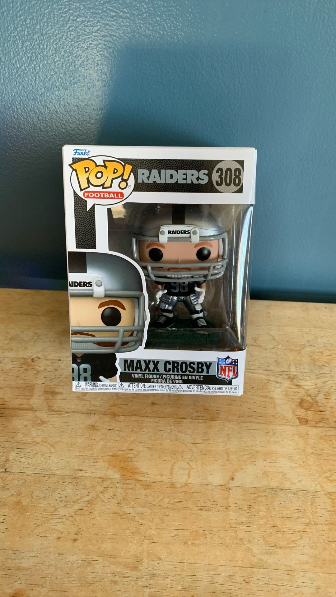 POP! FOOTBALL LAS VEGAS RAIDERS MAXX CROSBY VINYL FIGURE 