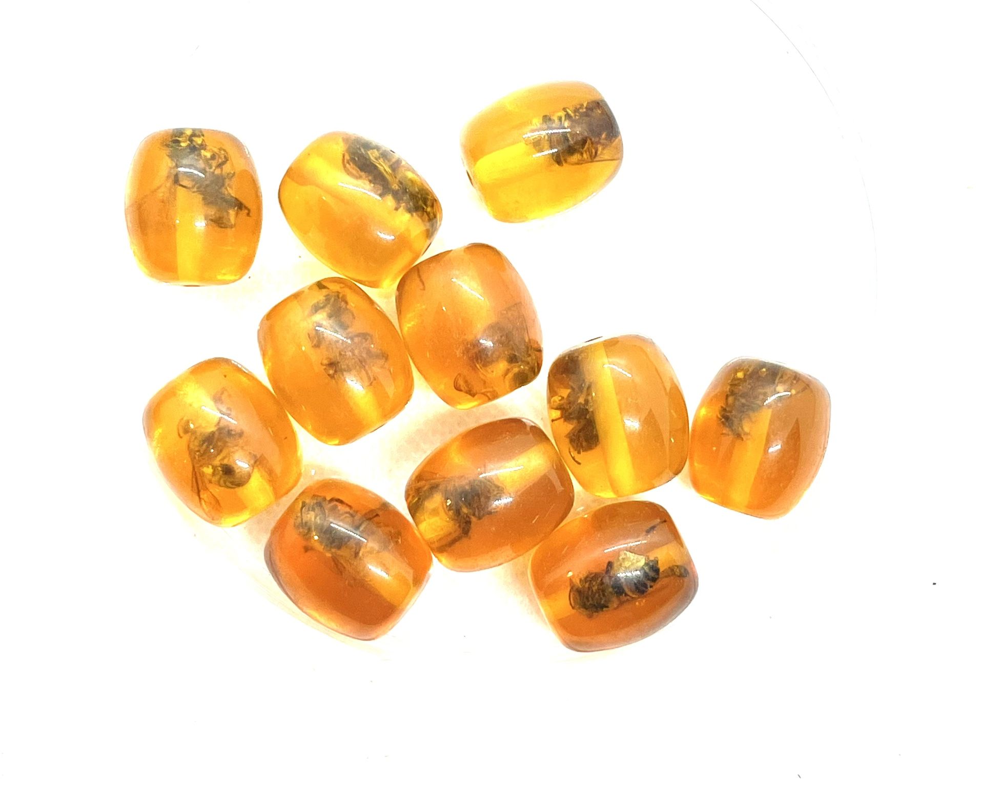 Lot Of Reconstituted Amber Beads