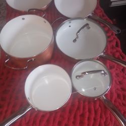 6 Piece Of Denmark Pots And Pans 
