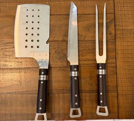 Cuisinart 3-Piece Stainless Steel BBQ Grill Set - Brand New / Never Used