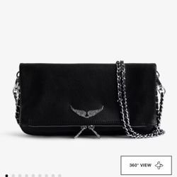 Zadig And Voltaire Black Rock Clutch 