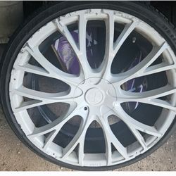 24 Inch Rims - Rims And Tires Only