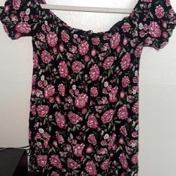 Large Ambiance Floral Off The Shoulder Blouse 
