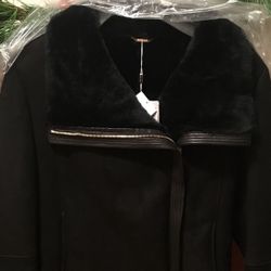 Hugo Boss  New Leather And Sheep Skin Size4 With Tags