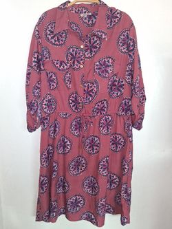 Coloful Pink Dress Plus Size