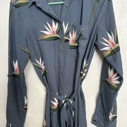 Ann Taylor Hawaiian Floral Midi Dress