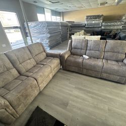 END OF THE YEAR CLEARANCE SOFA RECLINER SET 2 FOR $1299