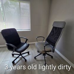 Bogo. Grey lightly dirty Ikea Markus high back executive desk chair task computer