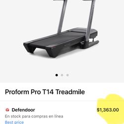 Treadmill Proform 14.0 Recently Assembled WiFi Touchscreen 12 Speed  12 Incline Firm 499$