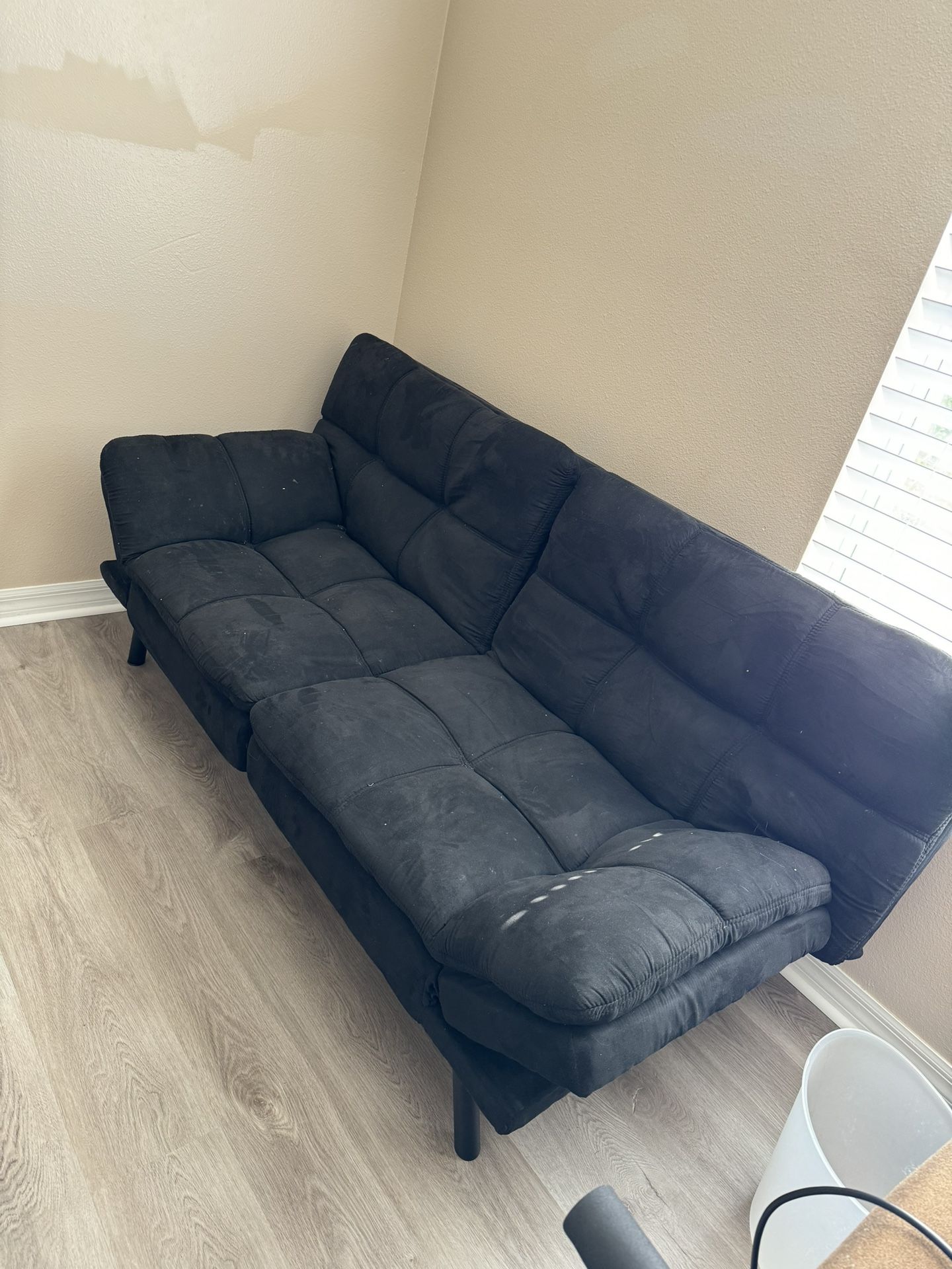 Black Futon / Small Couch