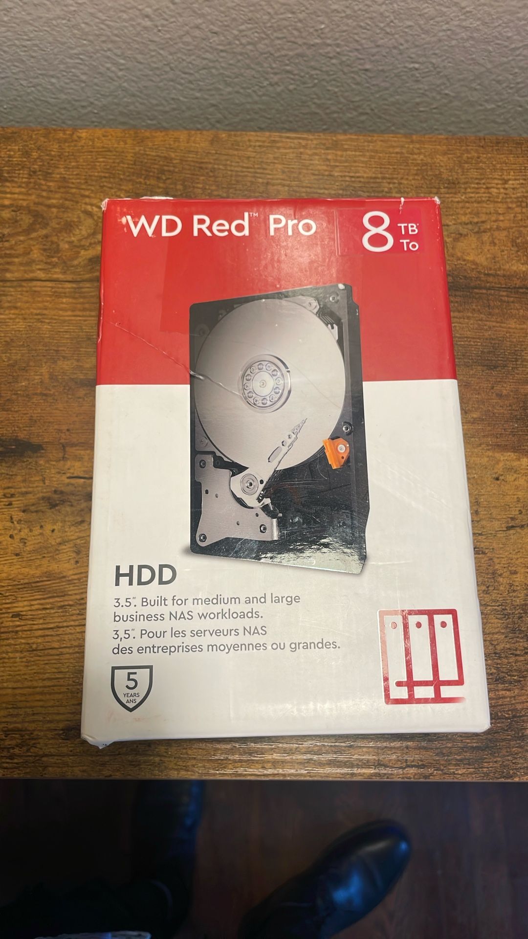 New WD Red Pro 8TB NAS 3.5" Internal Hard Drive - 7200 RPM Class, SATA 6 Gb/s, CMR, 256MB
