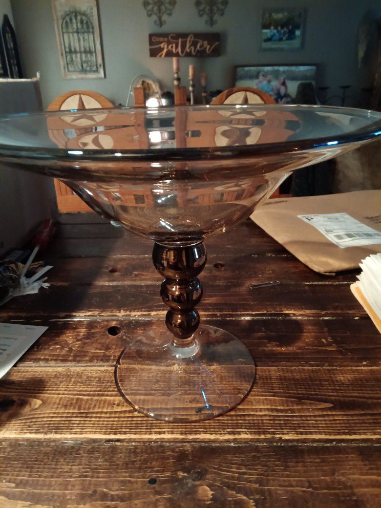 Large Vintage Crystal Bowl