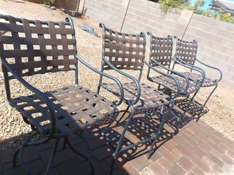 4 'Brown Jordan' Patio Furniture Chairs