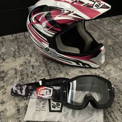 Bilt Helmet And 100% Goggles