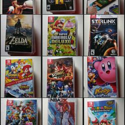 Nintendo Switch games Mario & more, checkout my listing in my profile to see more like Northface  & Polo Jackets Clothes, Nike Sneakers, Ugg etc..
