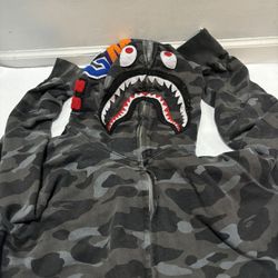 BAPE Shark Hoodie (Gray/Black)
