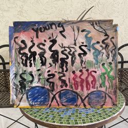 Purvis Young Outsider Art Painting 