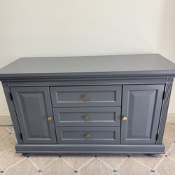 Beautiful Gray Solid Wood Dresser
