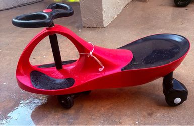 Red Kids Wiggle Ride-On Toy Car