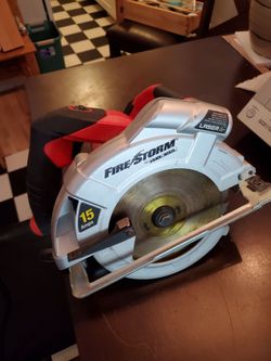 Laser guided saw with case