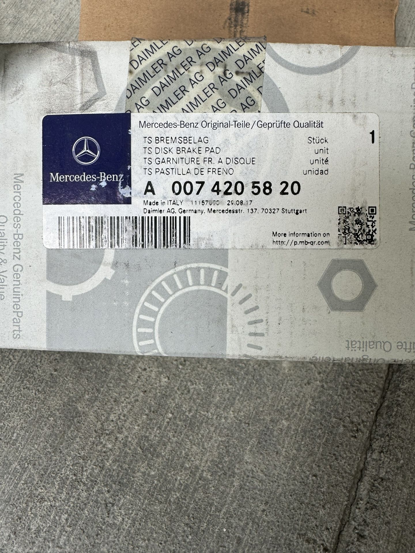 Mercedes-Benz Brake Pads New 