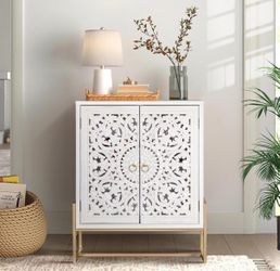 Brand New PHI VILLA White Accent Cabinet – $180