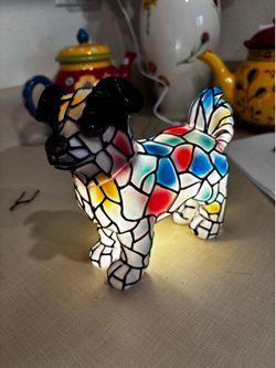 6” little stained glass look alike nightlight