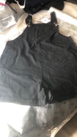 Trouser with shoulder straps