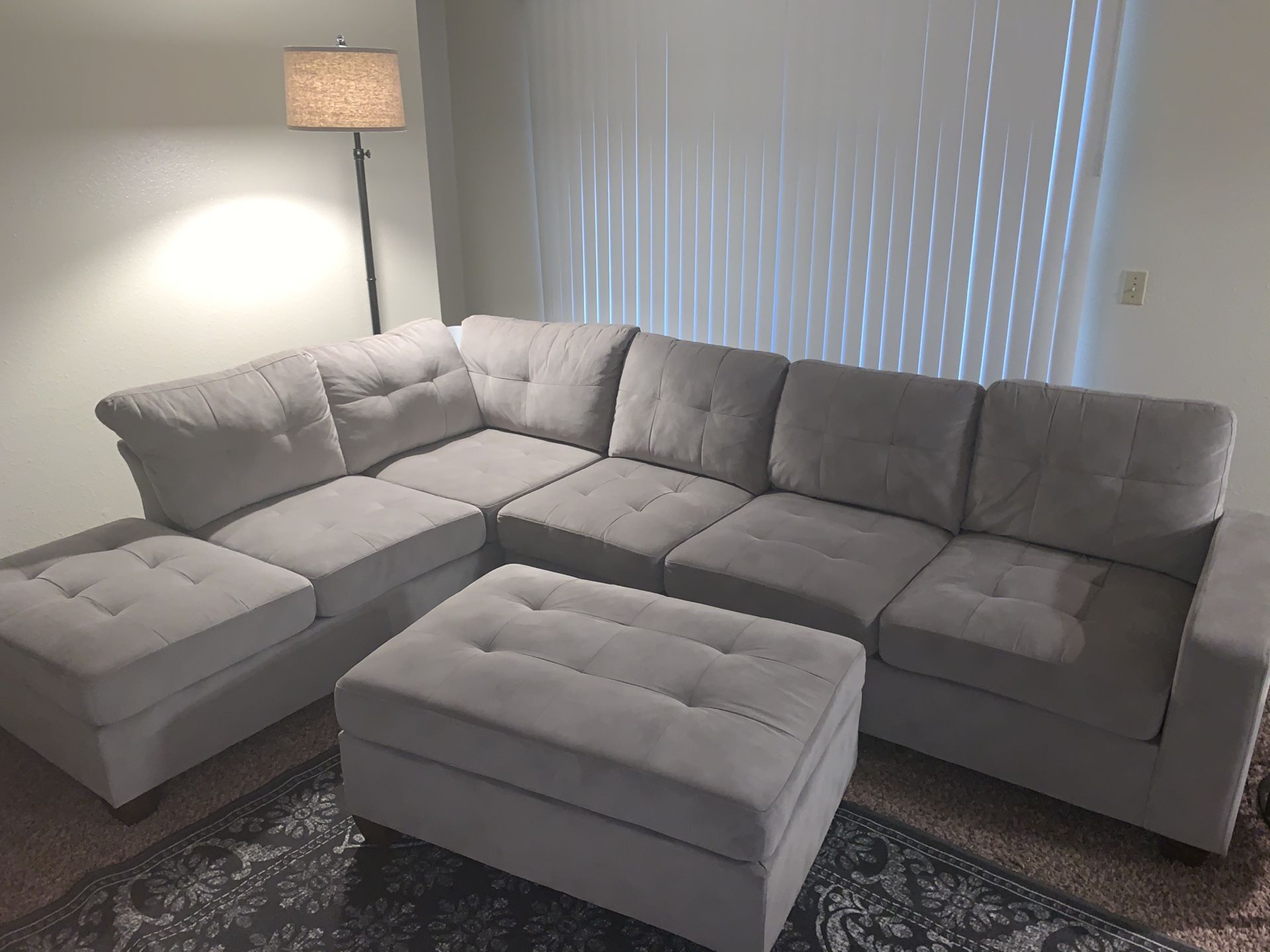 Sectional Couch + Ottoman