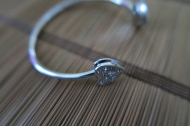 Heart Bracelet Silver Tone