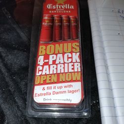 Estrella Damn Barcelona 4 Pack Carrier Bag 