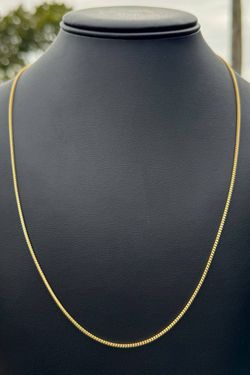 New Jewelry 14k yellow gold Franco necklace chain 22" 1.20mm width