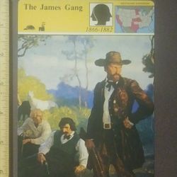1979 Panarizon Frank Jesse James Gang A Fierce Band Of Outlaws 1(contact info removed) Large Over-sized Card Collectible Vintage Japan
