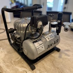 Jun-Air 6-4 Ultra-Quiet Oil-Lubricated Air Compressor – Built to Last, Whisper Quiet Opera