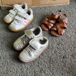 Kids Girls Shoes, 3 Pair For $10
