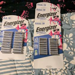 18-pack of Energizer Ultimate Lithium AA And AAA  batteries
