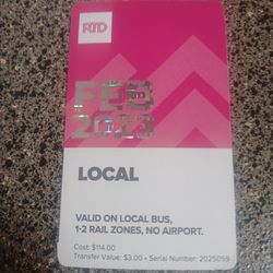 February Bus Pass 