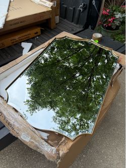 Pozino brushed gold mirror 36”x24”