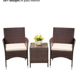 Patio Set 2 Chairs and a table 