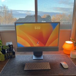 Blue M1 iMac 24”