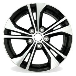 16" Single 16x6.5 Machined Black Alloy Wheel For Nissan Sentra 2019-2024 Replacement Rim Brand New E103(E103)(E103)